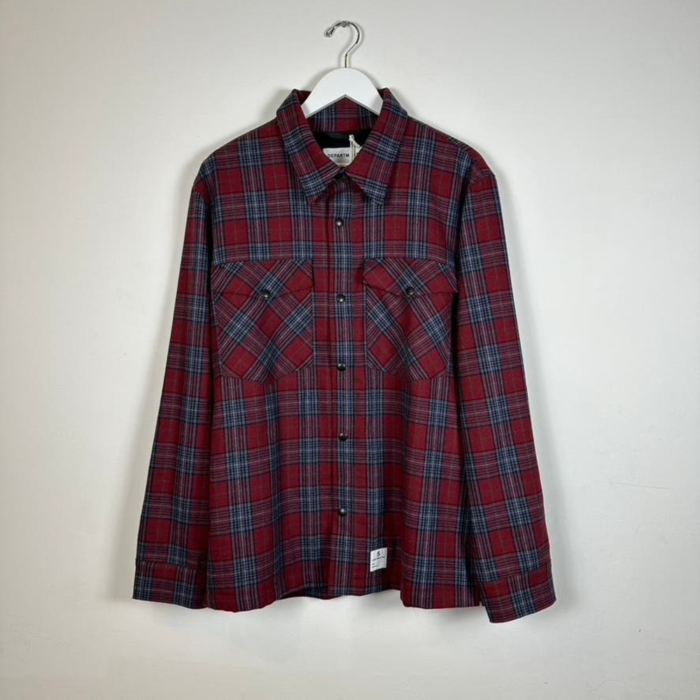 Wool Flannel Button-Up Shirt